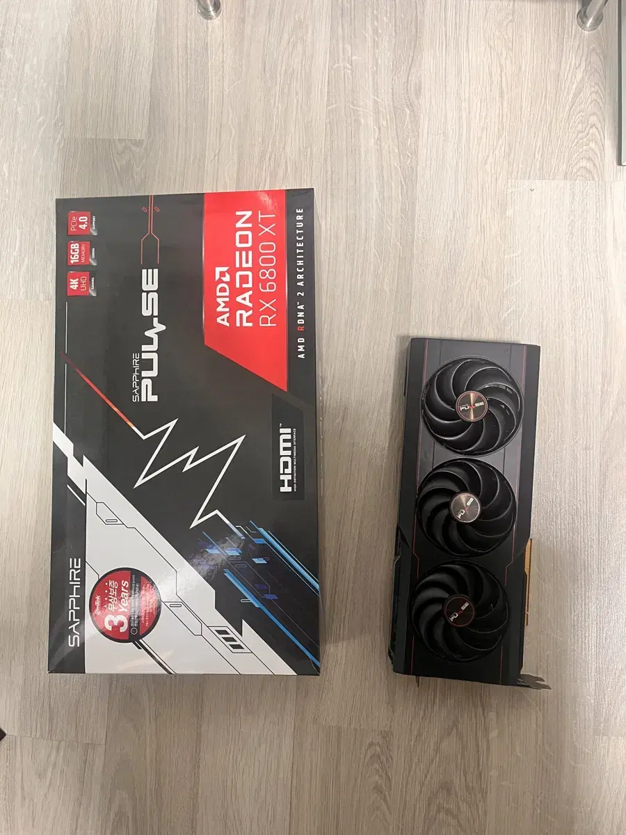 사파이어 라데온 rx6800xt 그래픽카드 풀박스 판매